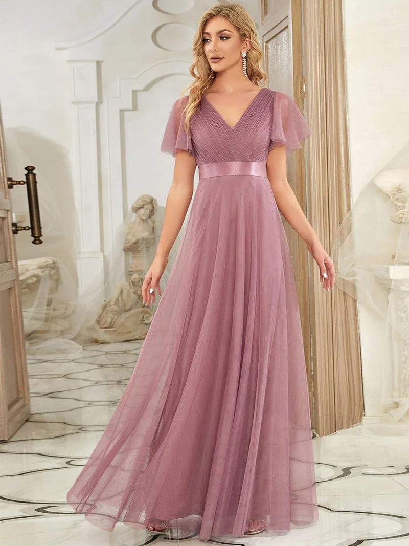 Meilleurs Choix de Robes de Demoiselle d'Honneur à Motif d'Orchidées Violettes