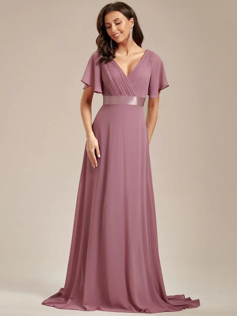 Meilleurs Choix de Robes de Demoiselle d'Honneur à Motif d'Orchidées Violettes