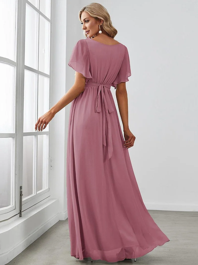 Meilleurs Choix de Robes de Demoiselle d'Honneur à Motif d'Orchidées Violettes