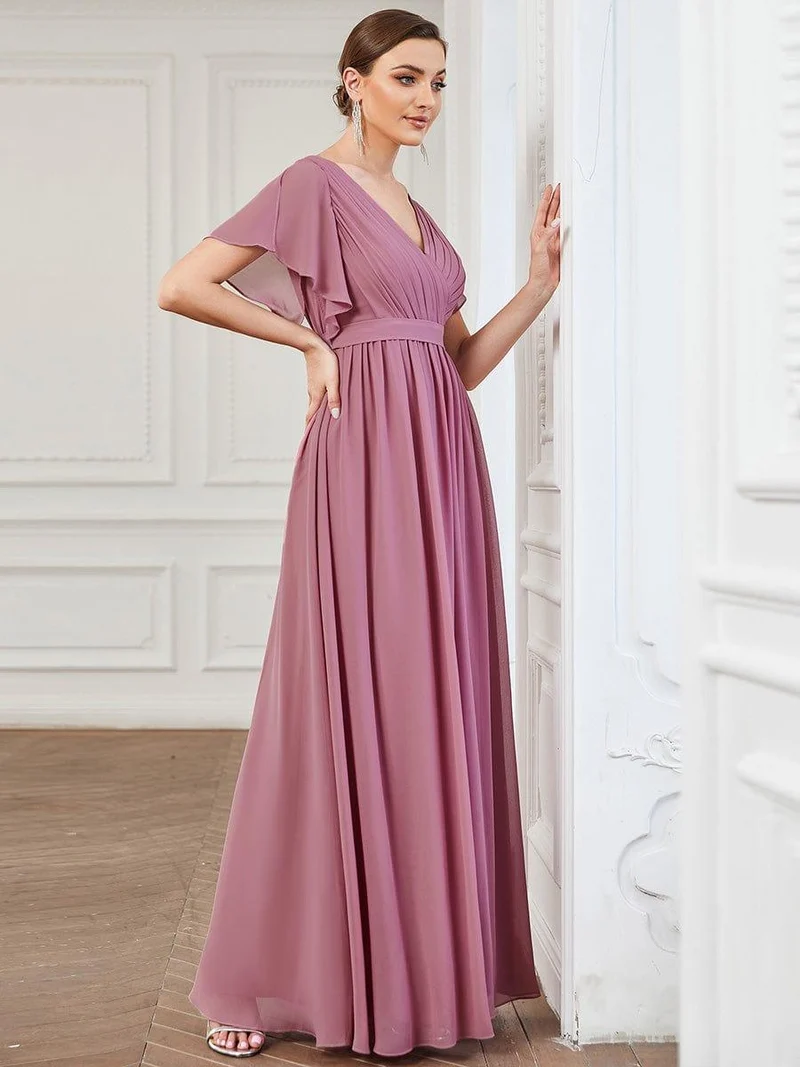 Meilleurs Choix de Robes de Demoiselle d'Honneur à Motif d'Orchidées Violettes