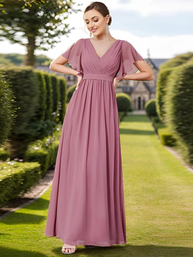 Meilleurs Choix de Robes de Demoiselle d'Honneur à Motif d'Orchidées Violettes