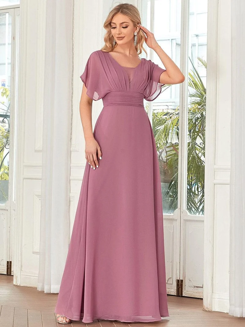 Meilleurs Choix de Robes de Demoiselle d'Honneur à Motif d'Orchidées Violettes