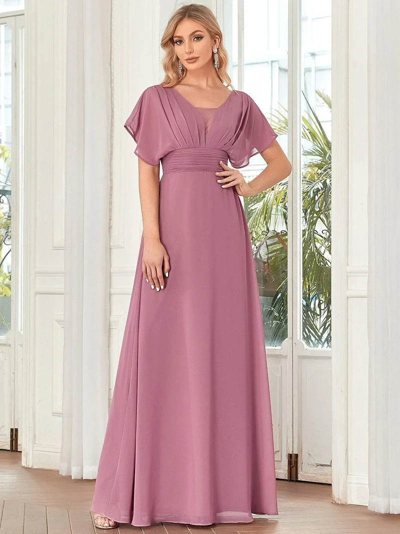 Meilleurs Choix de Robes de Demoiselle d'Honneur à Motif d'Orchidées Violettes