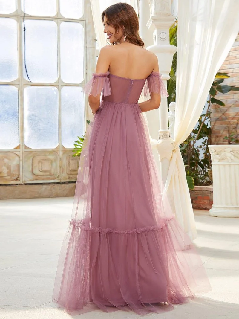 Meilleurs Choix de Robes de Demoiselle d'Honneur à Motif d'Orchidées Violettes