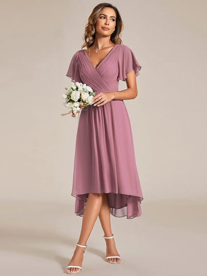 Meilleurs Choix de Robes de Demoiselle d'Honneur à Motif d'Orchidées Violettes