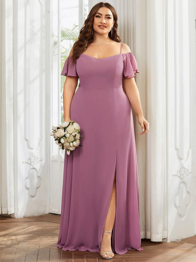 Meilleurs Choix de Robes de Demoiselle d'Honneur à Motif d'Orchidées Violettes