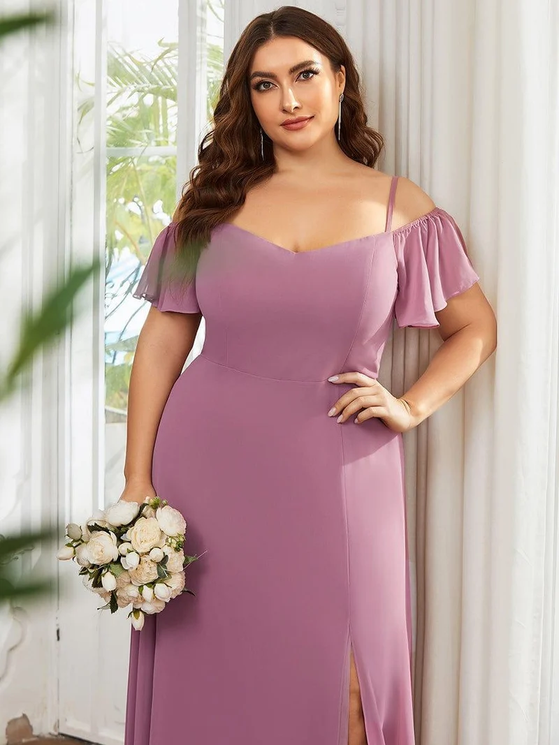 Meilleurs Choix de Robes de Demoiselle d'Honneur à Motif d'Orchidées Violettes