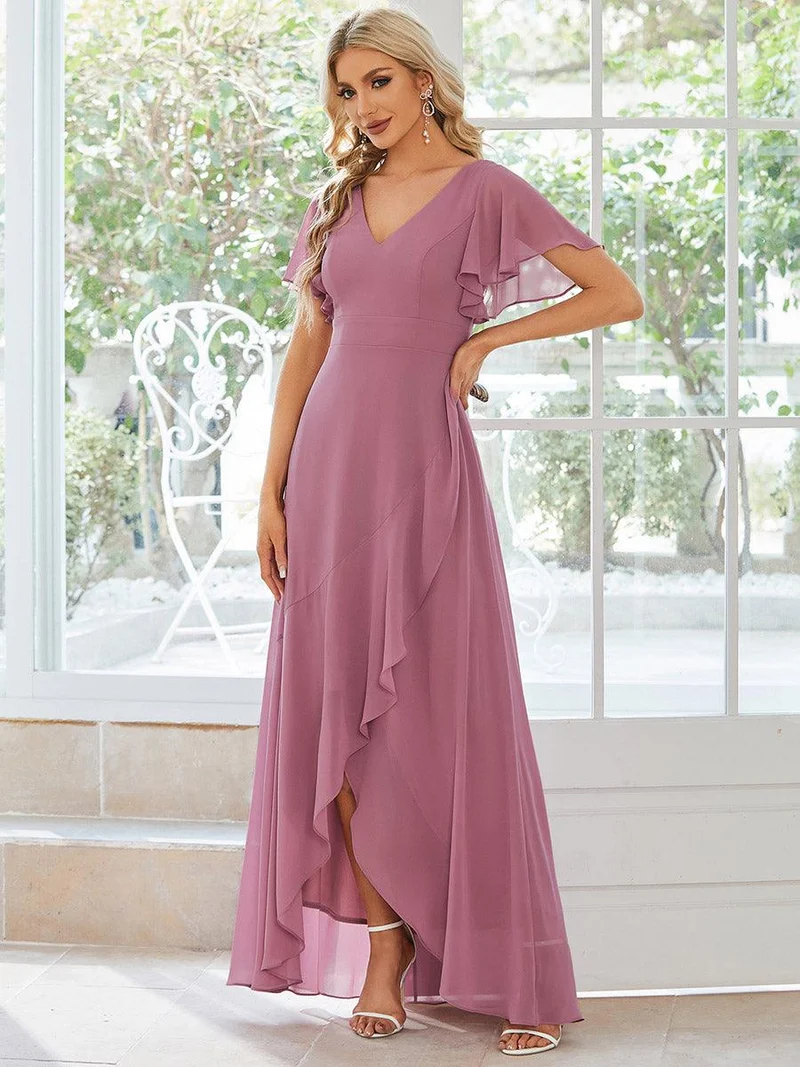Meilleurs Choix de Robes de Demoiselle d'Honneur à Motif d'Orchidées Violettes