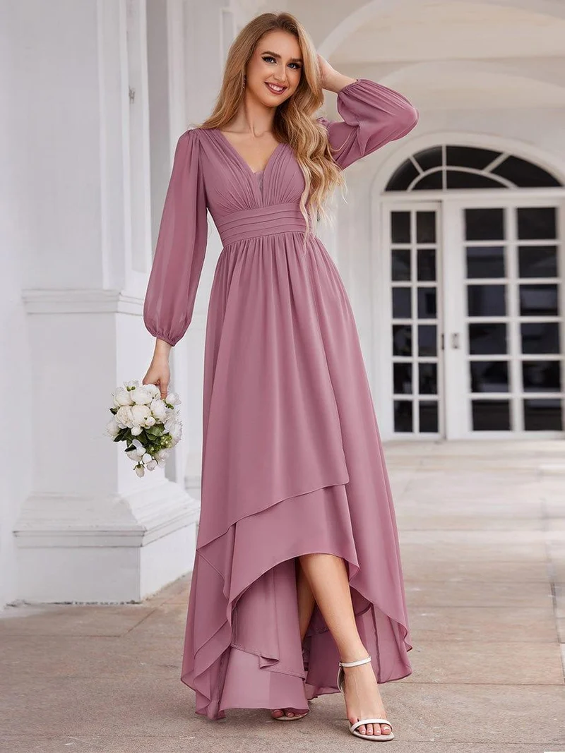 Meilleurs Choix de Robes de Demoiselle d'Honneur à Motif d'Orchidées Violettes