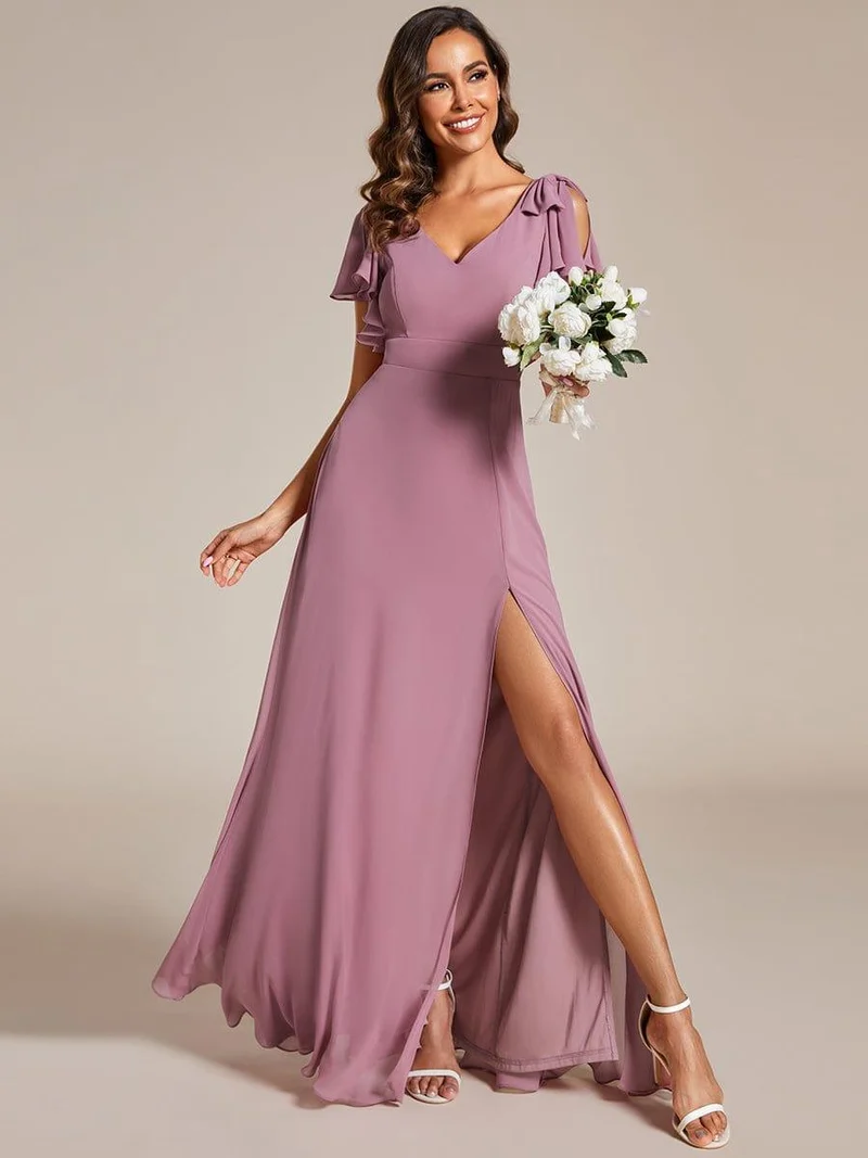 Meilleurs Choix de Robes de Demoiselle d'Honneur à Motif d'Orchidées Violettes