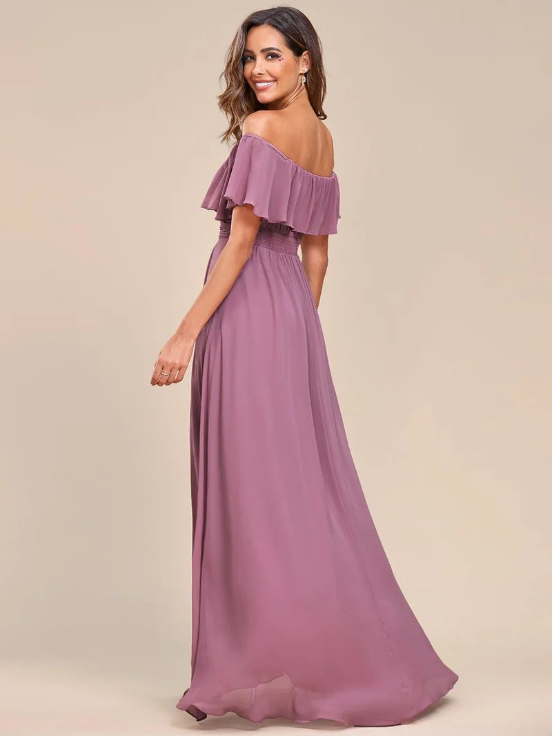 Meilleurs Choix de Robes de Demoiselle d'Honneur à Motif d'Orchidées Violettes