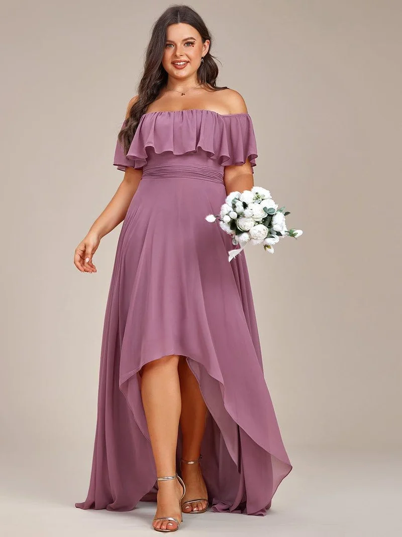 Meilleurs Choix de Robes de Demoiselle d'Honneur à Motif d'Orchidées Violettes