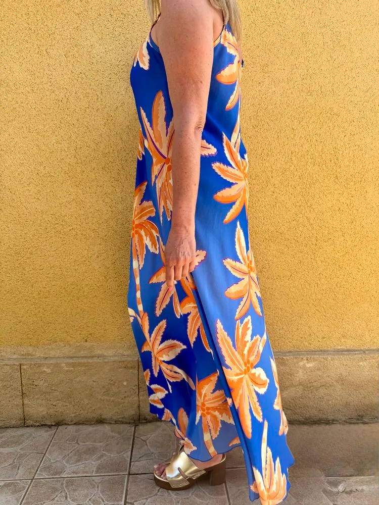 Robe longue imprimée Mina
