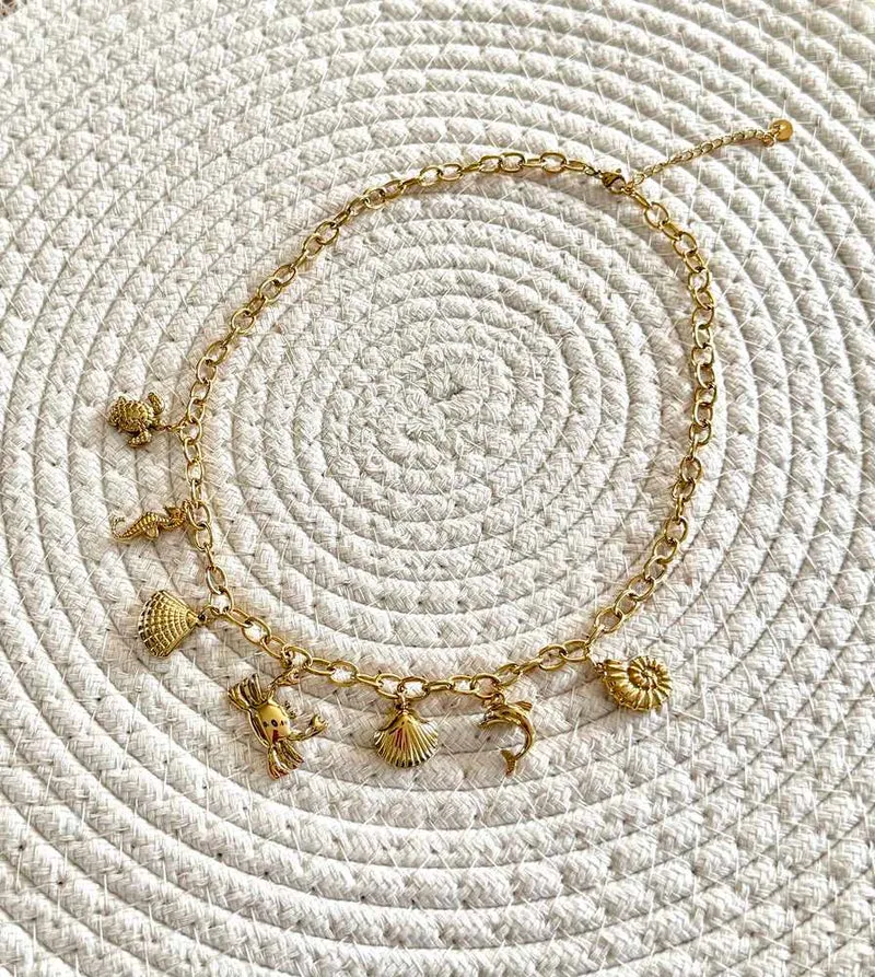 Collier Ibiza Crabe et Coquillages