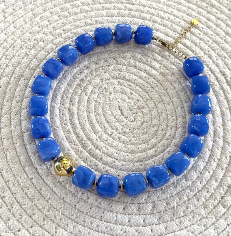 Collier Milan bleu roi