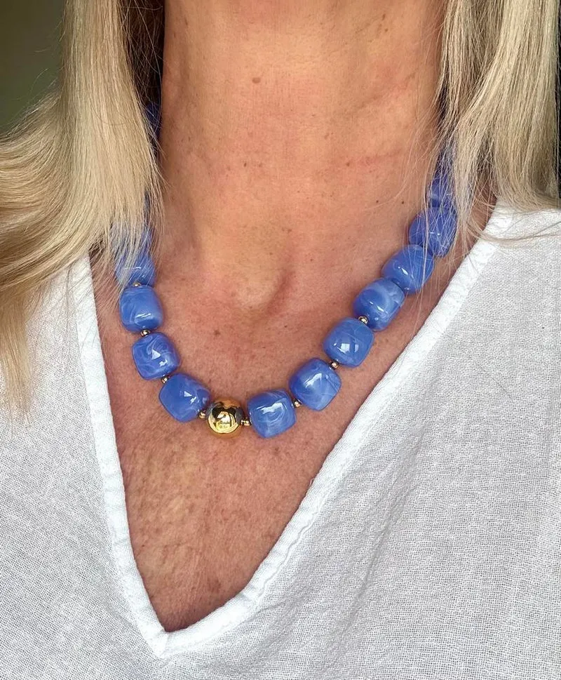 Collier Milan bleu roi