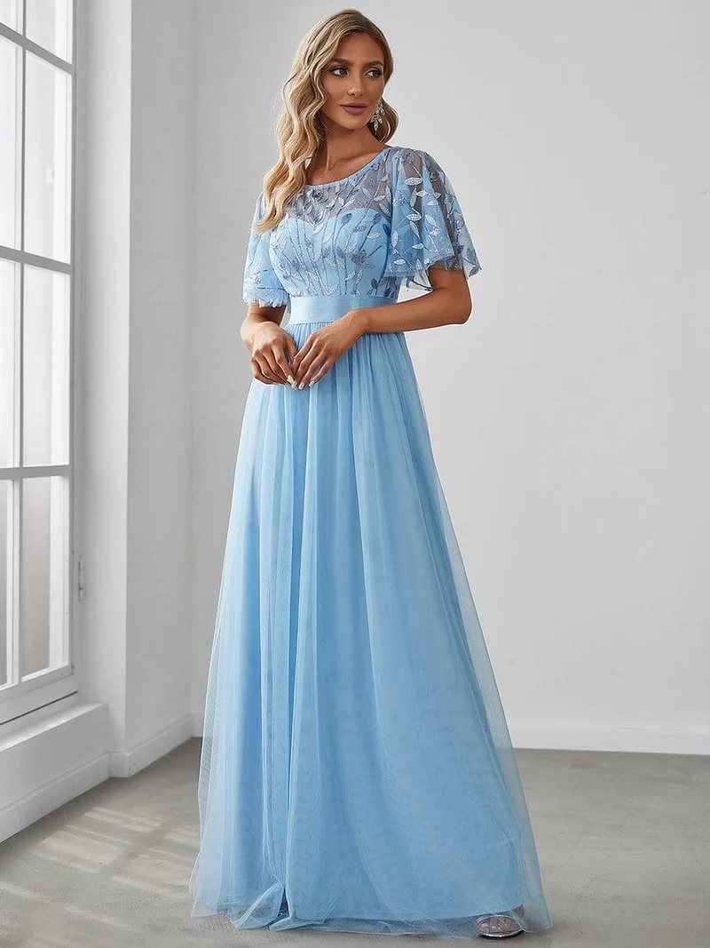 Meilleurs Choix de Robes de Demoiselle d'Honneur Bleues