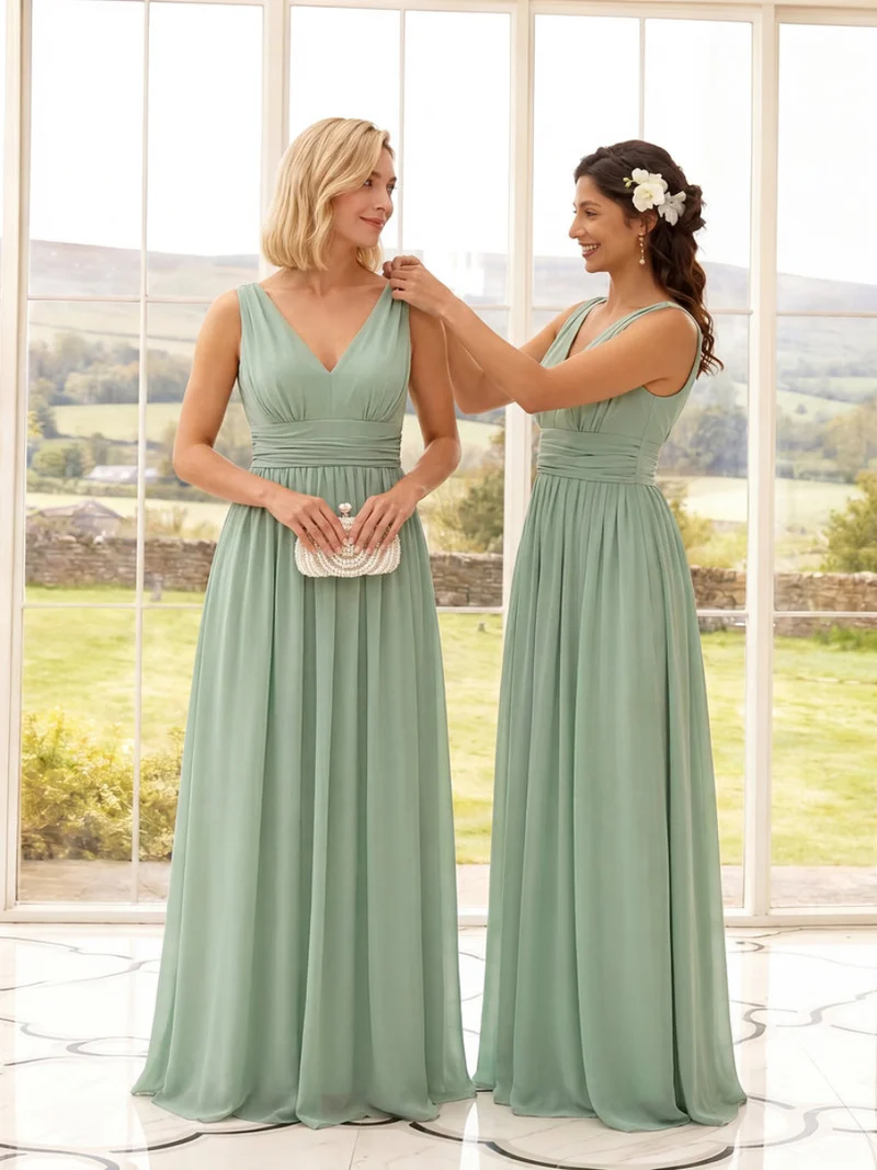 Meilleurs choix de robes de demoiselle d'honneur vert sauge
