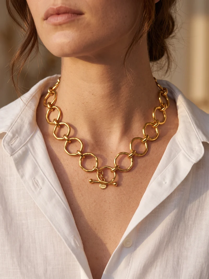Collier Maille Doré