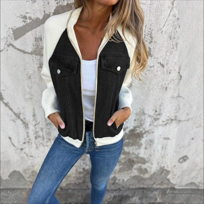 Veste femme à manches longues avec poches avant