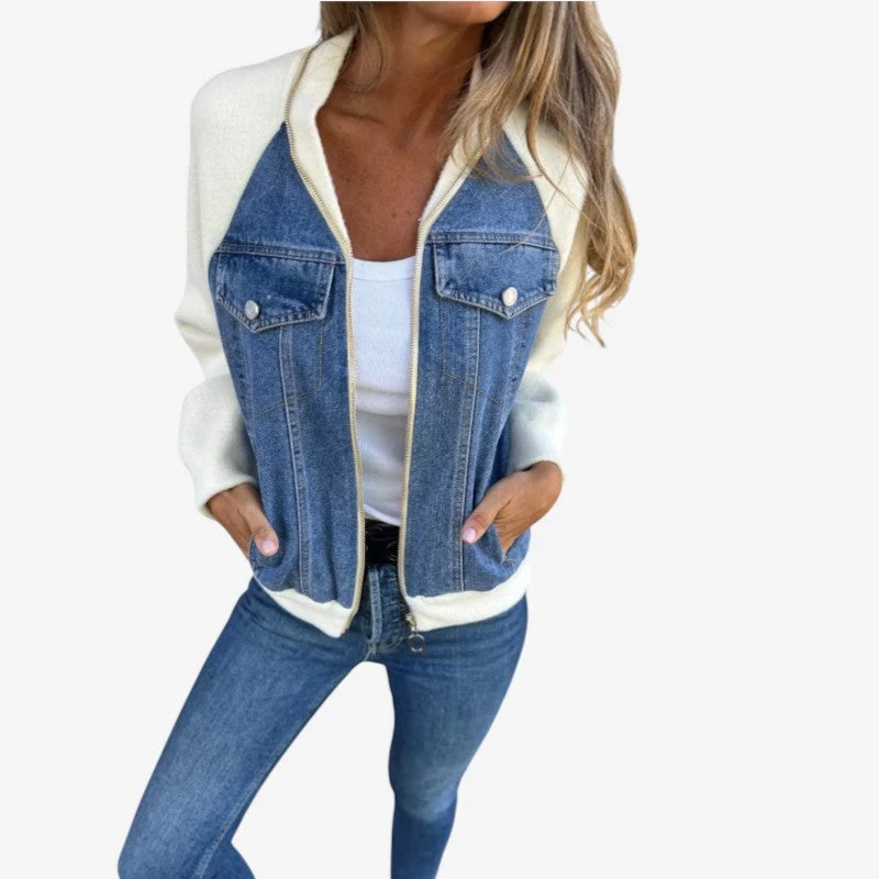 Veste femme à manches longues avec poches avant