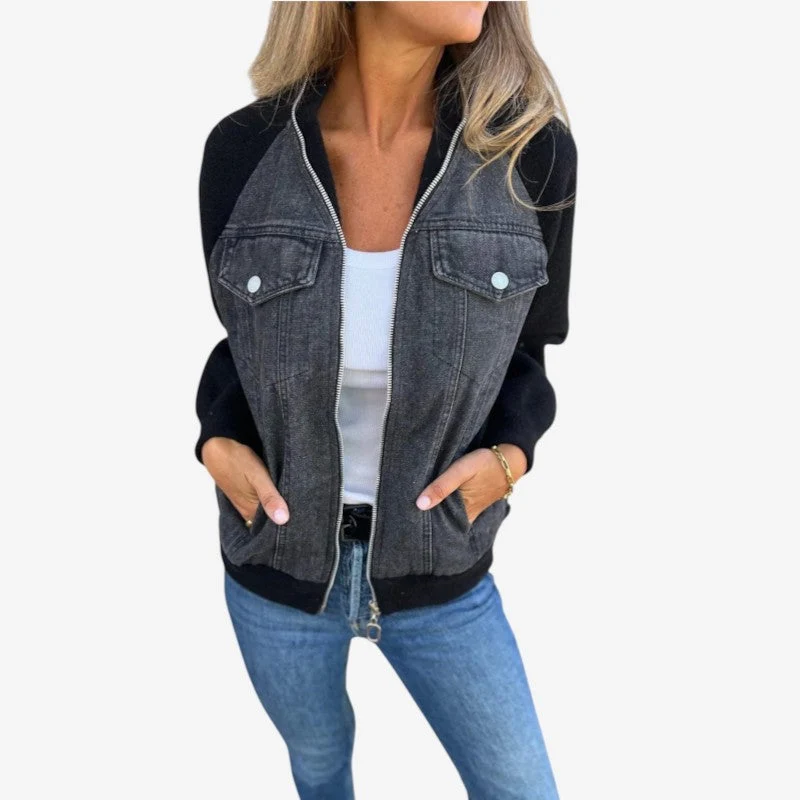 Veste femme à manches longues avec poches avant