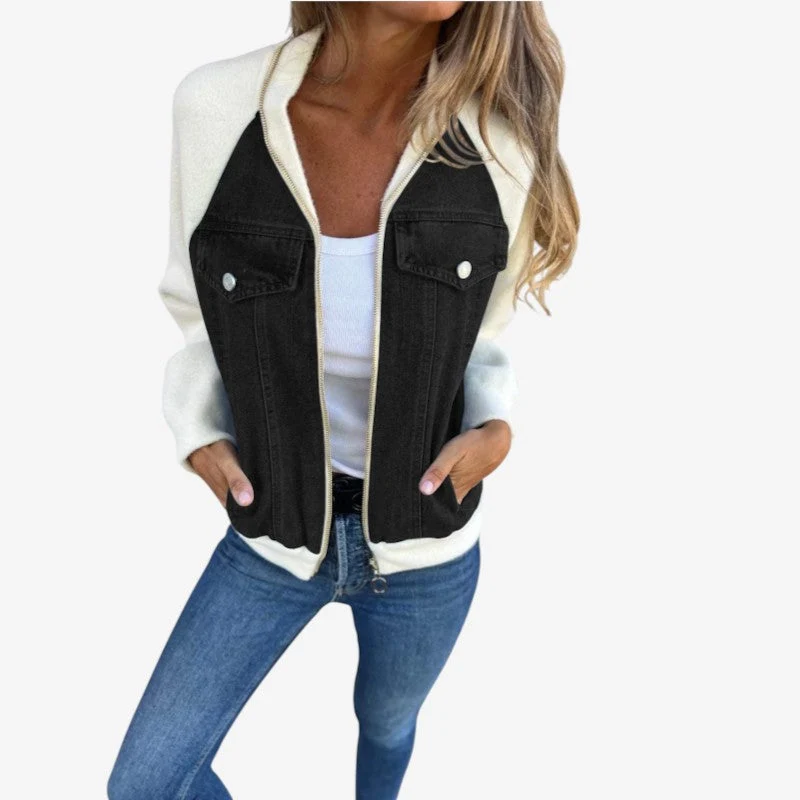 Veste femme à manches longues avec poches avant