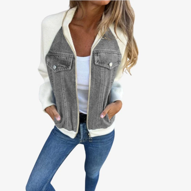 Veste femme à manches longues avec poches avant