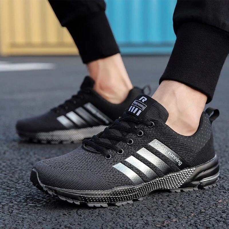 Sneakers homme à lacets avec semelle intérieure souple