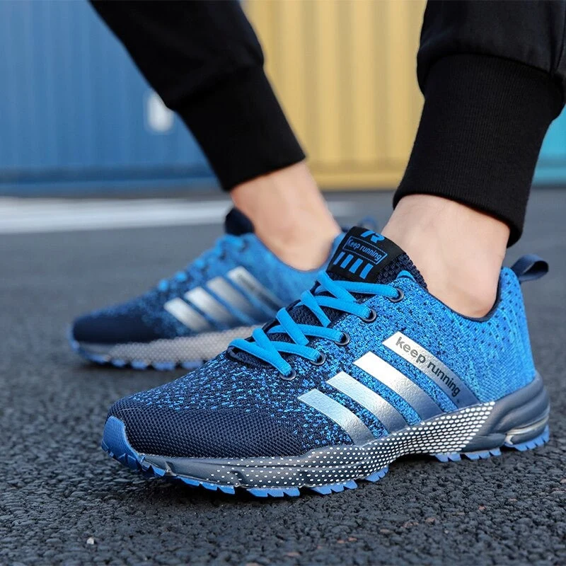 Sneakers homme à lacets avec semelle intérieure souple