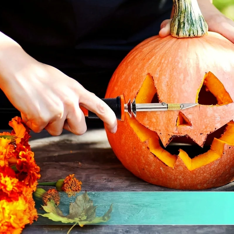 Outil électrique de sculpture pour citrouilles avec lames interchangeables