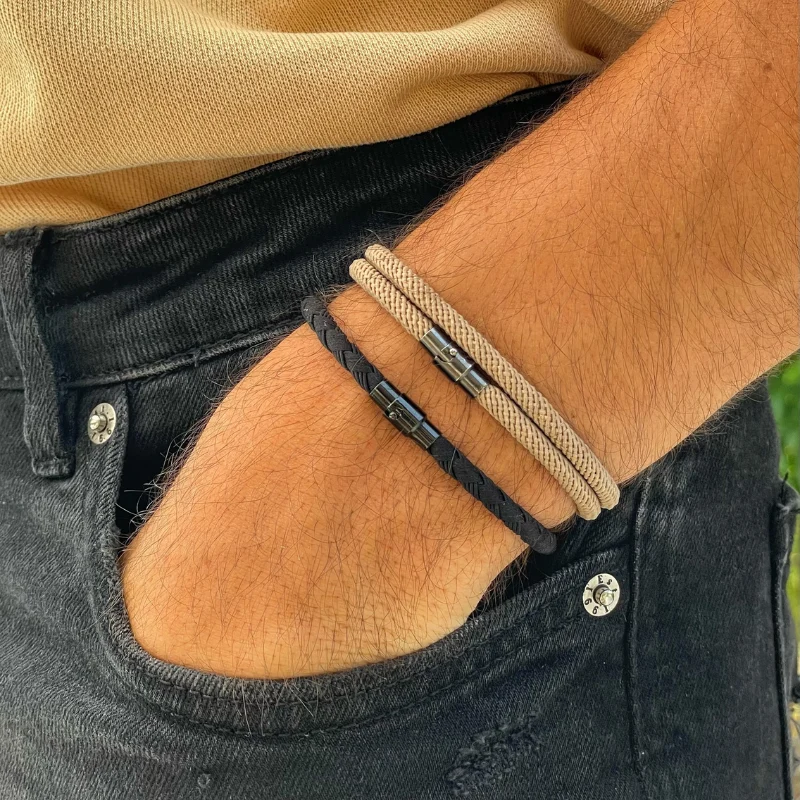 Bracelet homme en Design ajustable