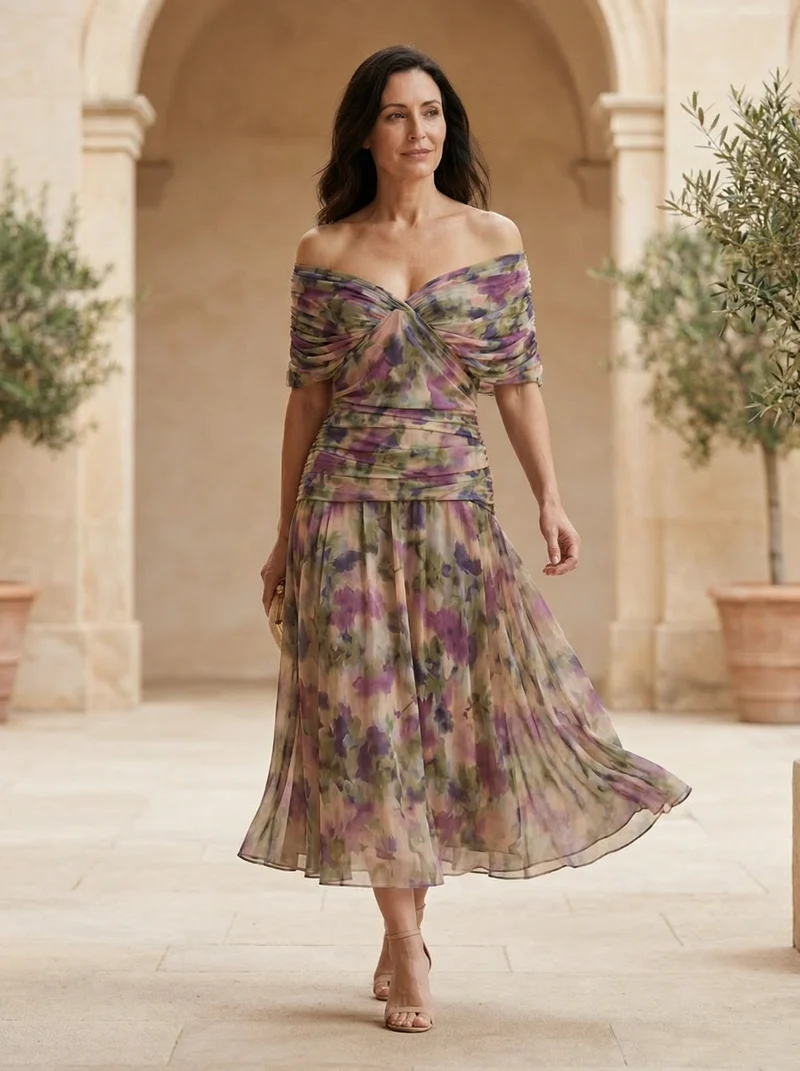 Robe Santana en Soie Élégante - Maison Claire et Sylvie