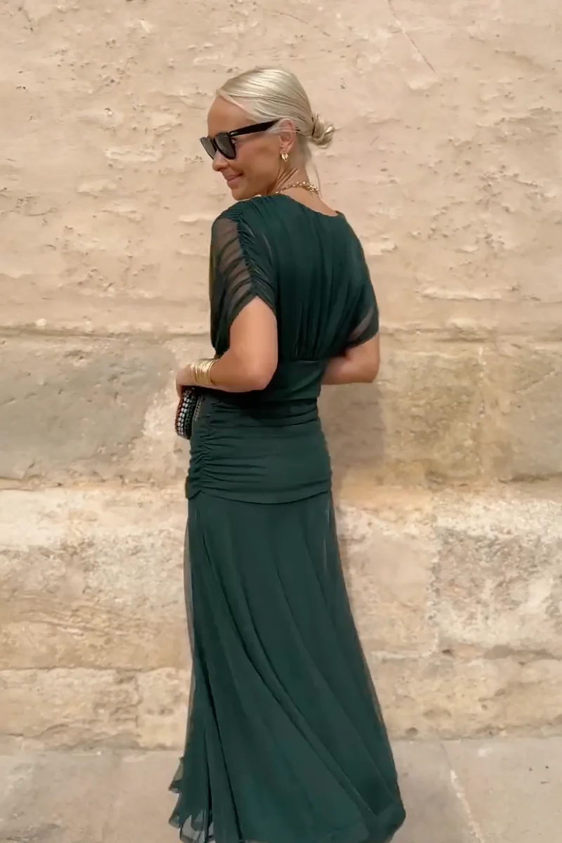 Robe Santana en Soie Élégante - Maison Claire et Sylvie