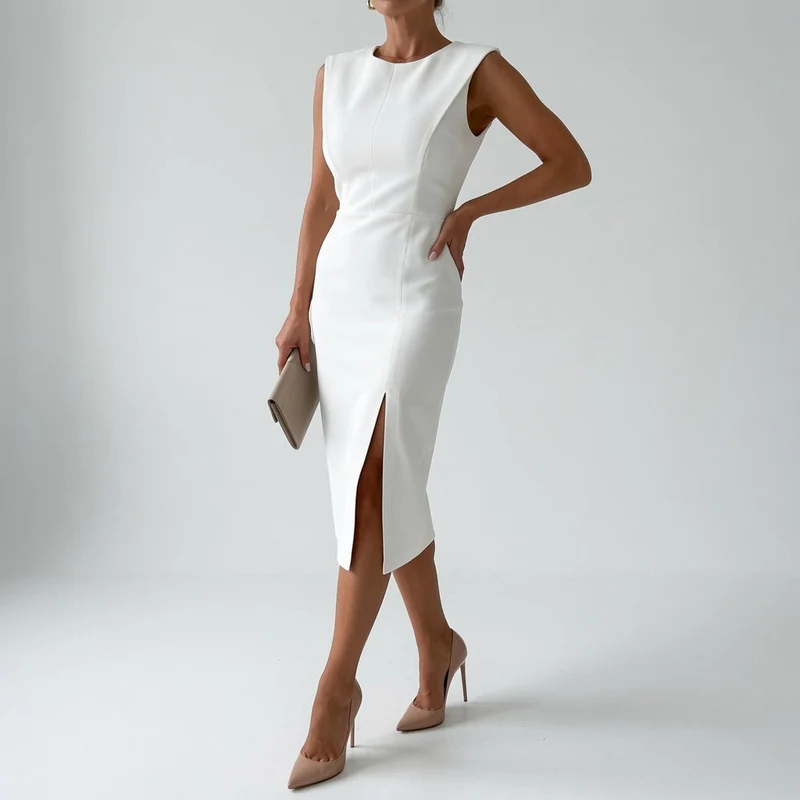 Loredana™ — Robe midi élégance silhouette raffinée