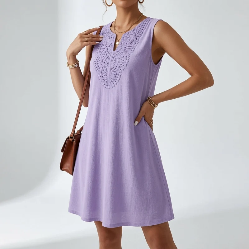 Lunésia™ — Robe bohème fluide élégance estivale