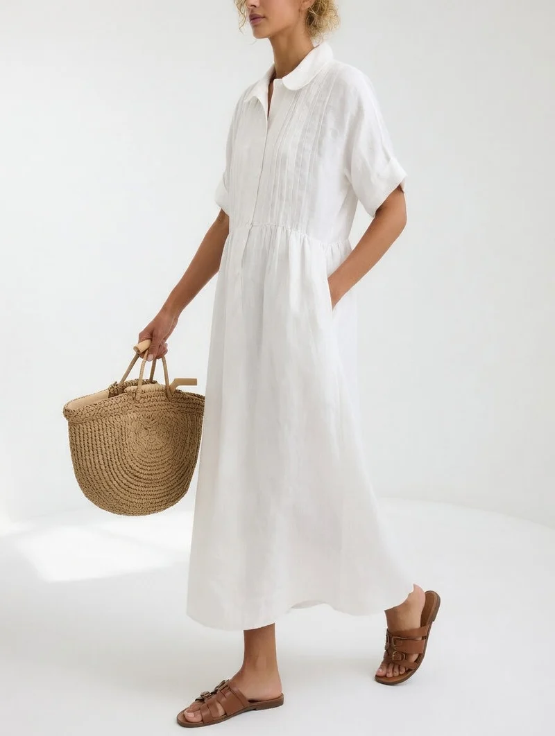 Lysandra™ | Robe chemise fluide estivale