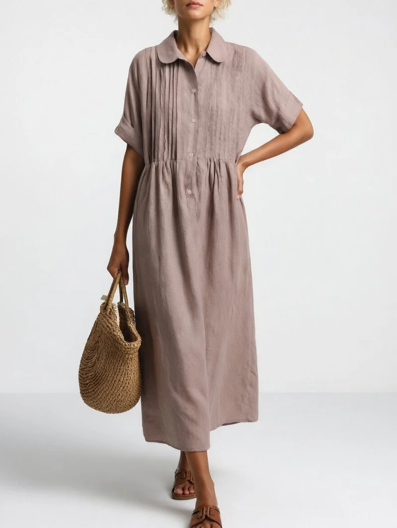 Lysandra™ | Robe chemise fluide estivale