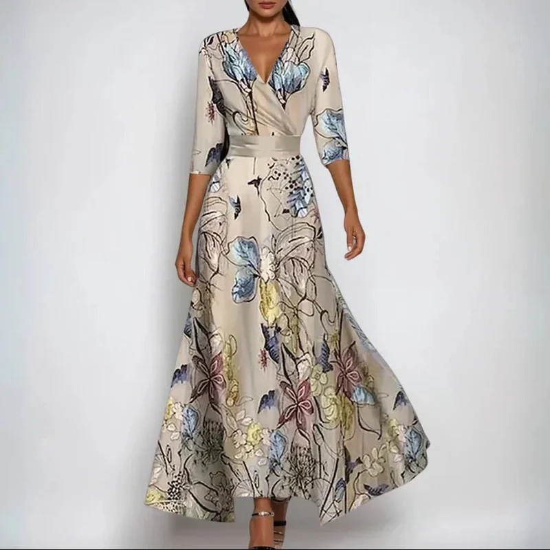 Sanne™ - Robe confortable avec des manches trois-quarts