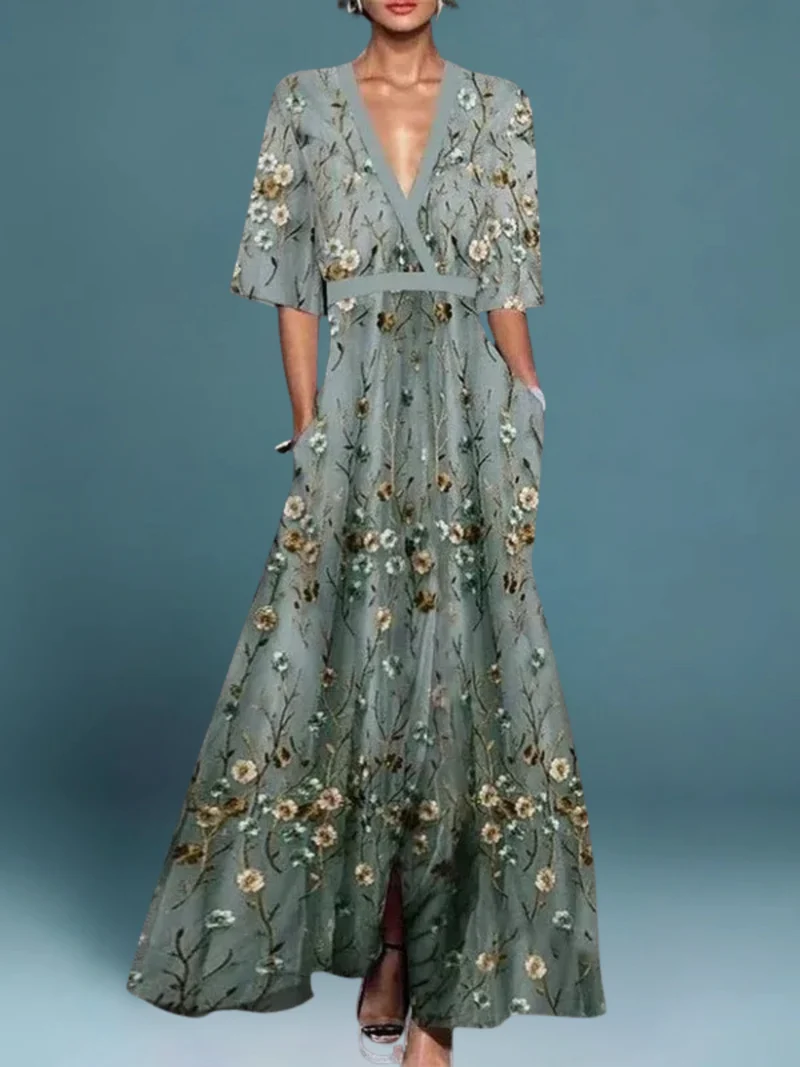 Roos™ - Robe Fleurie Classique