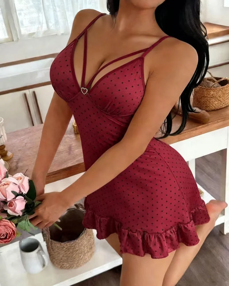 Robe Sexy Bretelles Spaghetti Nuit