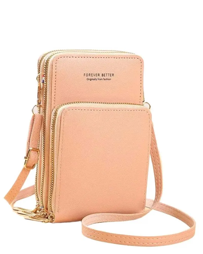 Sac À Téléphone Crossbody Mode Unicolore