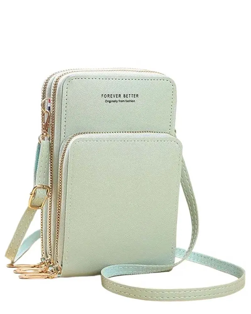 Sac À Téléphone Crossbody Mode Unicolore