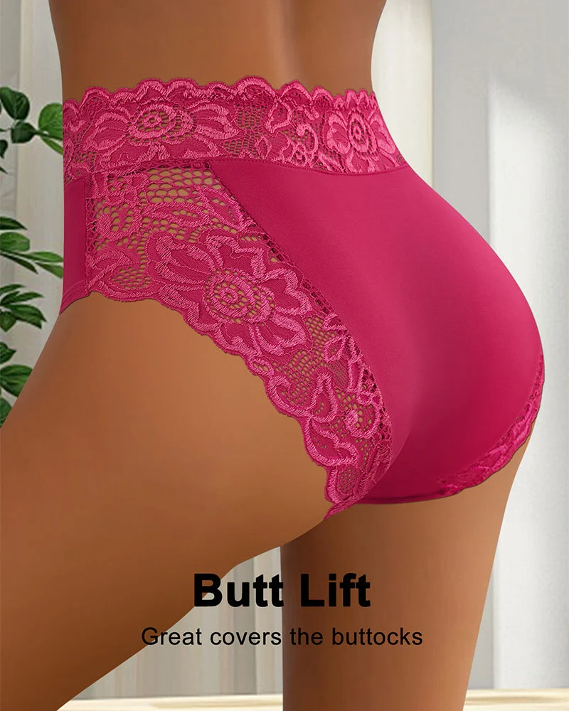 Culotte Sexy Dentelle Taille Moyenne-5
