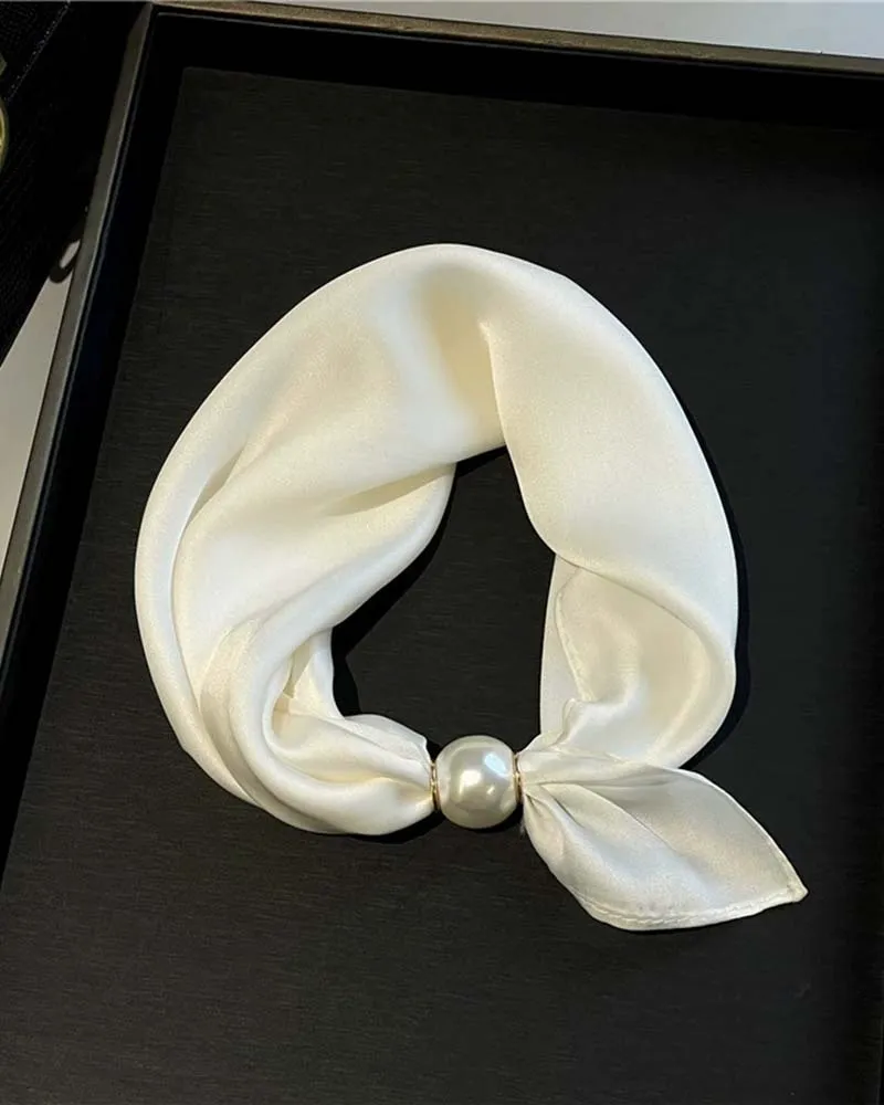 Glamour Sans Effort: Écharpe Collier De Perles 🧣
