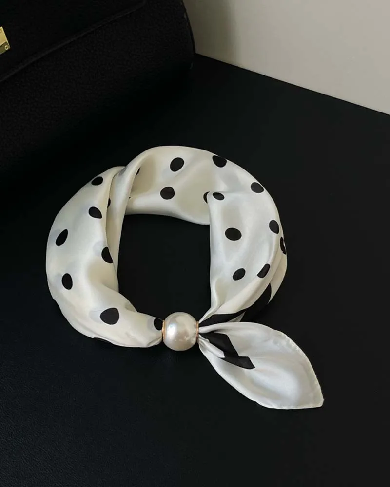 Glamour Sans Effort: Écharpe Collier De Perles 🧣