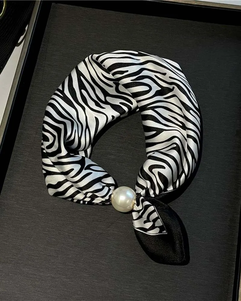 Glamour Sans Effort: Écharpe Collier De Perles 🧣