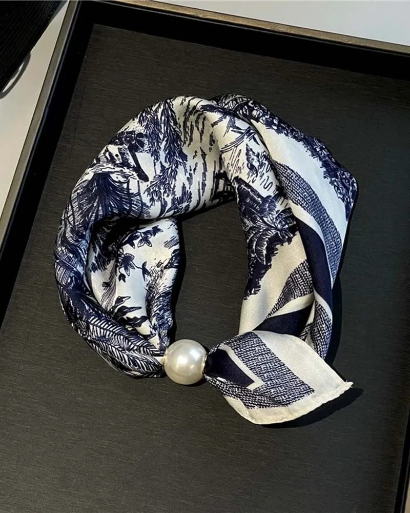 Glamour Sans Effort: Écharpe Collier De Perles 🧣