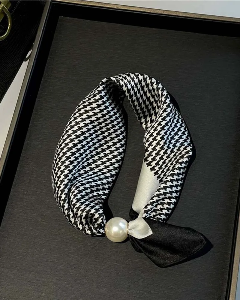Glamour Sans Effort: Écharpe Collier De Perles 🧣