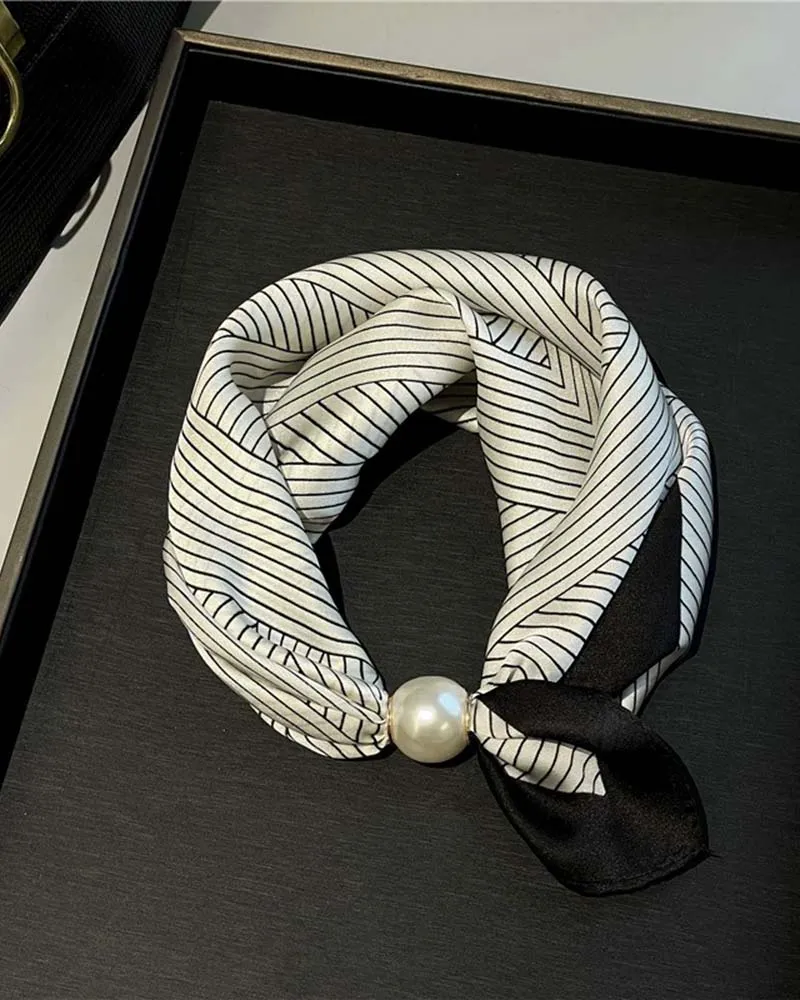 Glamour Sans Effort: Écharpe Collier De Perles 🧣